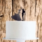 Preview: Cake Topper Black - High Five Couple